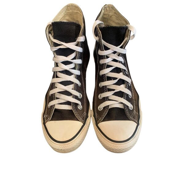 Converse High-Tops Black Sz Women’s 8 Men’s 6 Black Faded Grunge Streetwear Y2K - Picture 6 of 9
